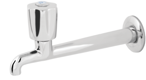 1/2 C50 - Mother-of-Pearl Wall Mounted Straight Tap 18cm Fixed